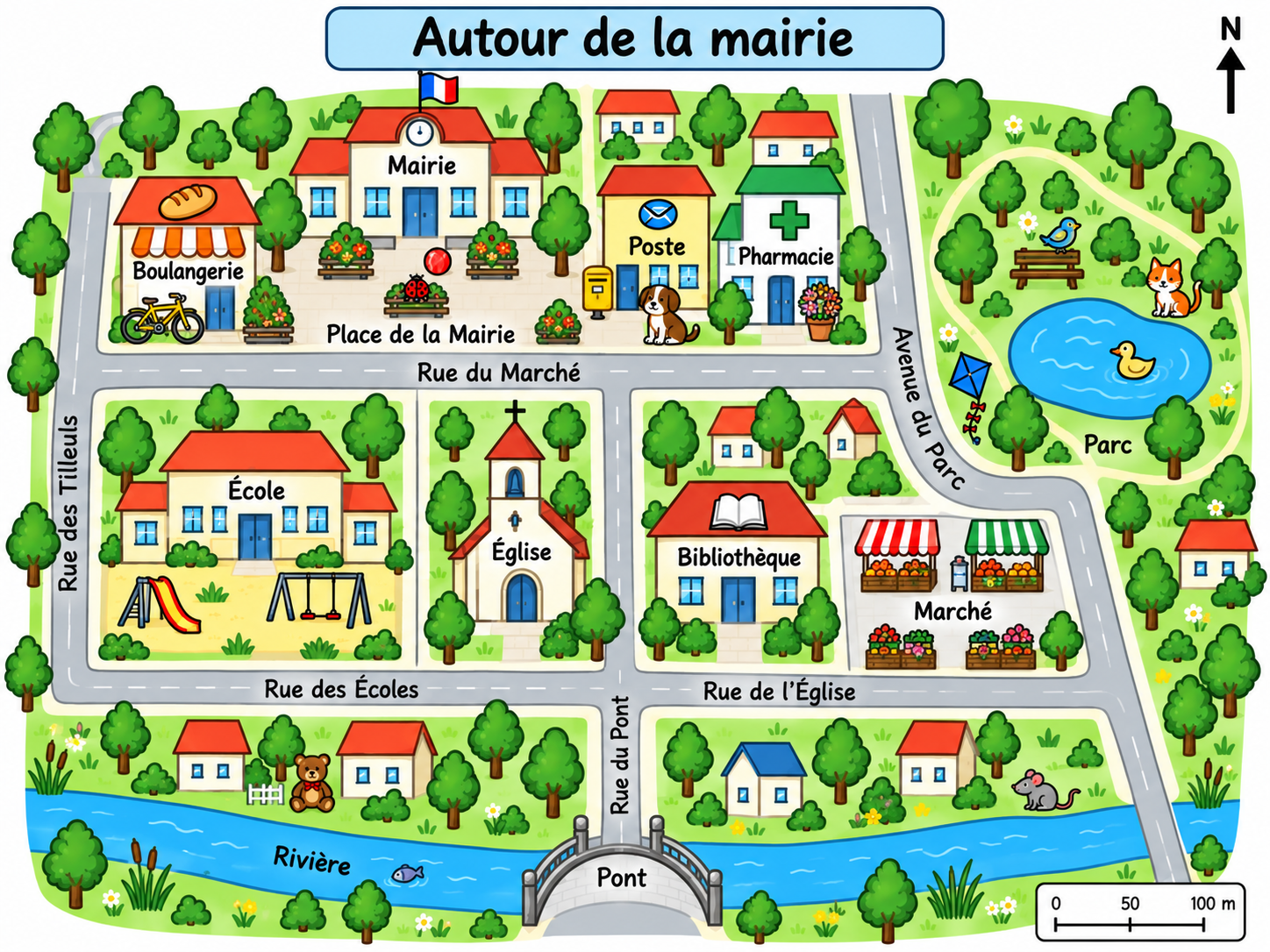 Plan d&rsquo;un village